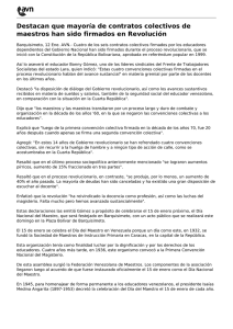 Destacan que mayoría de contratos colectivos de maestros han sido