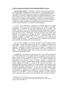 II. Breve resumen de la historia de la hermenéutica bíblica (2ª parte