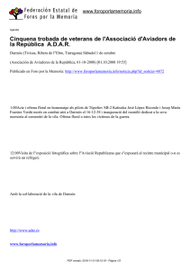 Cinquena trobada de veterans de l`Associació d`Aviadors de la