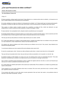 ¿Con qué frecuencia me debo confesar?