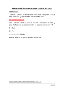 SOLUCIÓN MCD y MCM 31 - Problemas de Matemáticas Resueltos