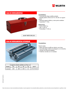 CAJA DE HERRAMIENTAS CAJA DE HERRAMIENTAS ESTANDAR