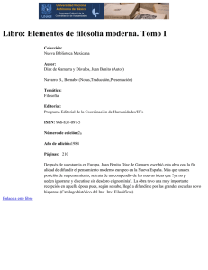 Libro: Elementos de filosofía moderna. Tomo I