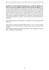 USUFRUCTO VITALICIO, IRREVOCABILIDAD DEL, CUANDO SE