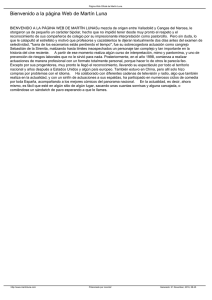 Bienvenido a la página Web de Martín Luna