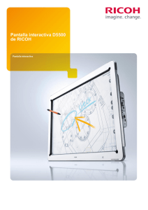 Pantalla interactiva D5500 de RICOH