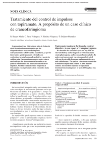 Topiramato para control de impulsos en craneofaringioma