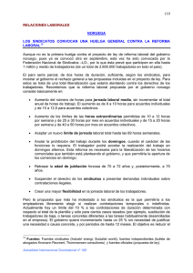 RELACIONES LABORALES NORUEGA LOS SINDICATOS