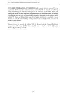 JUNTAS DE CONCILIACION, OPINIONES DE LAS. La parte final