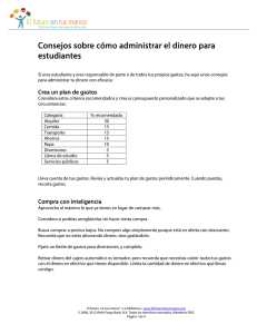 Consejos sobre cómo administrar el dinero para estudiantes