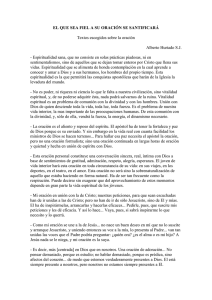 El que sea fiel a su oración se santificará