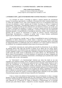 Nanociencia y Nanotecnología - Encuentros Multidisciplinares