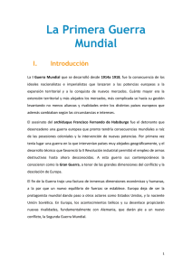 La Primera Guerra Mundial