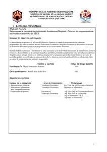 Sistema para la mejora de las Actividades Académicas Dirigidas y