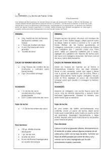 La TERNERA y su leche de Parral, Chile Colocar la carne ya