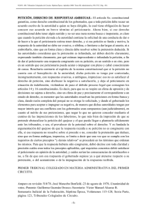 PETICIÓN, DERECHO DE. RESPUESTAS AMBIGUAS.