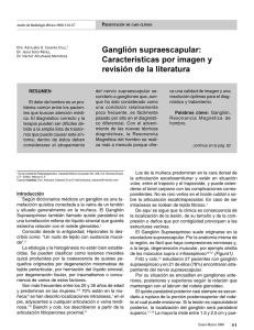 Ganglión supraescapular: Características por