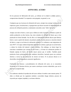 Afino del Acero: Procesos y Métodos de Refinación