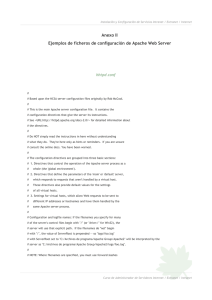 Anexo II Ejemplos de ficheros de configuración de Apache Web
