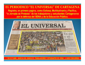el periodico “el universal” de cartagena