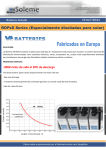 ROPzS Series (Especialmente diseñadas para solar)