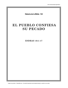 el pueblo confiesa su pecado