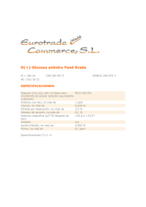 D(+)-Glucosa anhidra Food Grade
