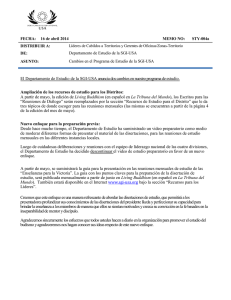 El Departamento de Estudio de la SGI