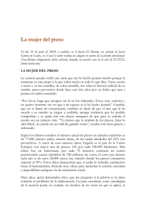 La mujer del preso - Derecho Penitenciario