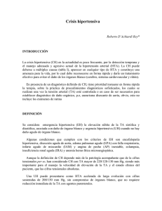 Crisis hipertensiva - Pontificia Universidad Javeriana