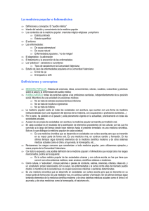 Medicina Popular: Creencias, Empirismo y Salud