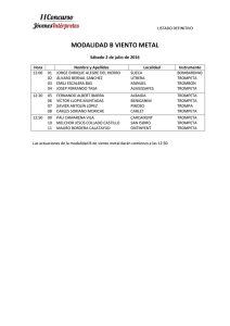 Listas definitivas Metal B