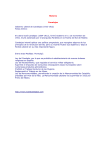 Historia Canalejas Gobierno Liberal de Canalejas (1910
