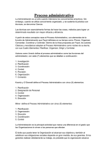 Proceso administrativo