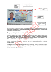 El numero CNP es el que viene en la parte de arriba que empieza