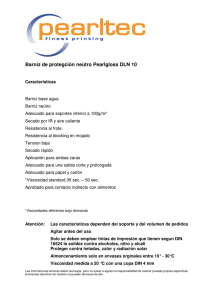Barniz de protegción neútro Pearlgloss DLN 10