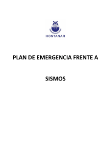 Plan de Emergencia de Sismos Hontanar