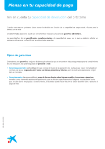 Piensa en tu capacidad de pago