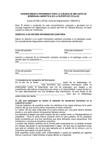 CONSENTIMIENTO INFORMADO PARA LA INYECCIÓN