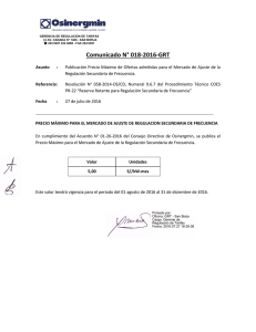 Comunicado N° 018-2016-GRT