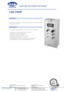 LDC-7/UHF - HV TECHNOLOGIES, Inc.