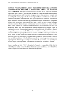auto de formal prision, como debe entenderse el requisito