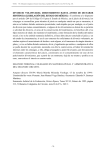 DIVORCIO VOLUNTARIO, DESISTIMIENTO HASTA ANTES DE