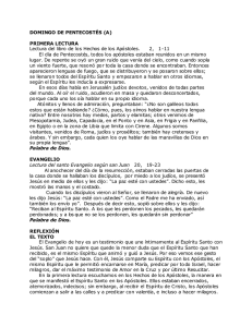 Pentecostes. San Juan 20, 19