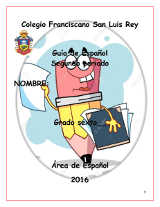 Grado sexto__ Área de Español 2016