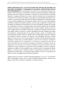 fines extrafiscales. las facultades del estado en materia de rectoría