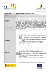 Atención al Cliente, Consumidor y Usuario