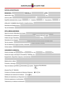 DATOS CATASTRALES: MANZANA: PARCELA: LOTE: þÿ þÿ þÿ