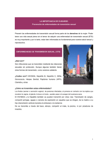 1 LA IMPORTANCIA DE CUIDARSE: Prevención de