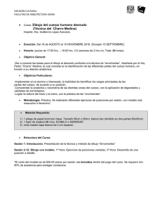 • Curso: Dibujo del cuerpo humano desnudo (Técnica del Charro